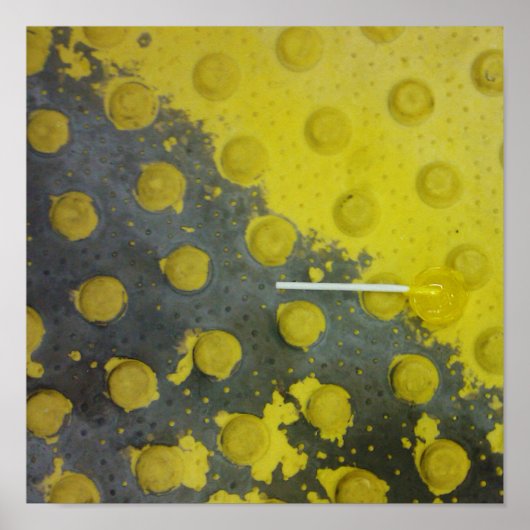 Poster Métro de Lollipop jaune abandonné (Devant)