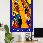 Poster Métro de New York (Bureau à domicile)