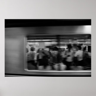 Poster Métro de Tokyo - Photographie noir et blanc
