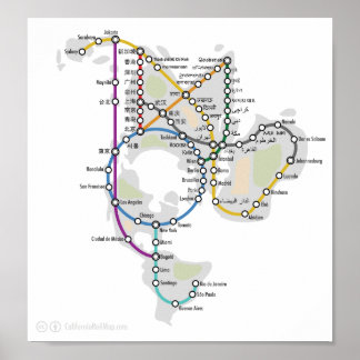 Poster Métro One World