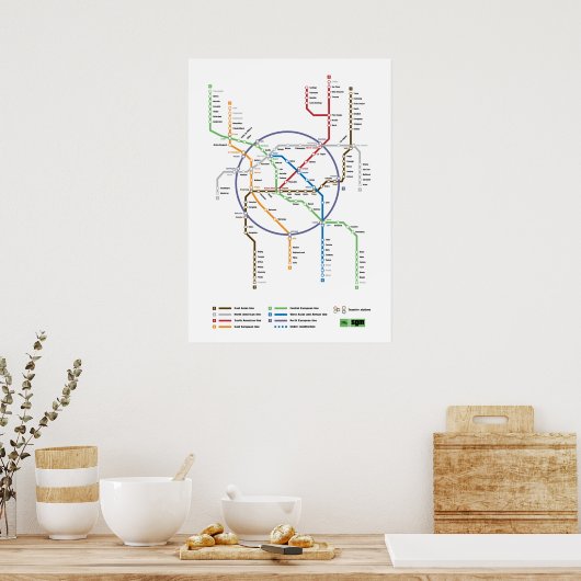 Poster Metro World (Cuisine)