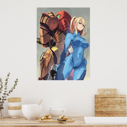Poster Metroid Samus Aran (Cuisine)