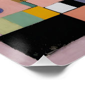 Poster Métropole Géométrique Pastel (Coin)