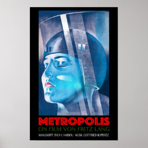 Poster METROPOLIS Ein Film Von Fritz Lang Vieux film alle