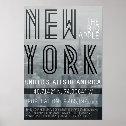 Poster Metropolis New York (Devant)