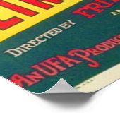 Poster METROPOLIS Réalisé par Fritz Lang 1927 Hollywood S (Coin)