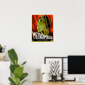 Poster METROPOLIS Réalisé par Fritz Lang 1927 Vieux film (Bureau à domicile)