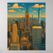 Poster Metropolis Skyline (Devant)