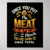 Poster Mets Ma Viande Dans Ta Bouche, Tu Vas Y Aller (Devant)