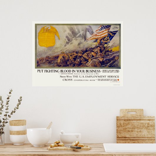 Poster Mettez le sang dans votre entreprise (Cuisine)