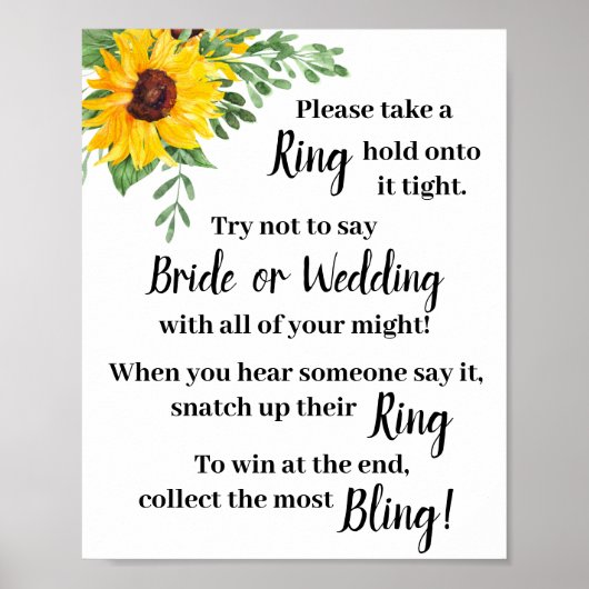 Poster Mettez une bague dessus Panneau de jeu de douche T (Devant)