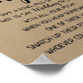 Poster Mettez une bague sur elle mariage de douche nuptia (Coin)