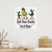 Poster Mettez Vos Canards Dans Une Rangée (Cuisine)