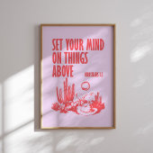 Poster Mettez votre esprit sur les choses au-dessus du ro