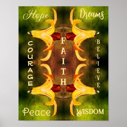 Poster Mettre à profit les mots d'inspiration Abstraits d (Devant)