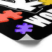 Poster Mettre fin à la Sensibilisation sur l'autisme R Wo (Coin)