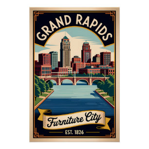 Poster Meubles de Grand Rapids Michigan Furniture City Ré