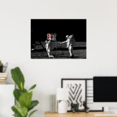 Poster Meurtre sur la Lune #2 (Bureau à domicile)