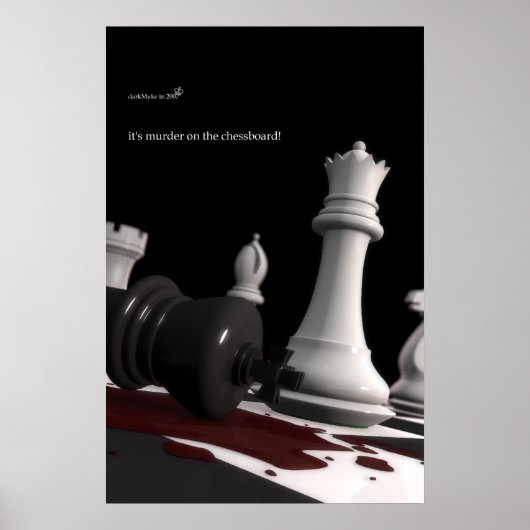 Poster Meurtre sur l'échiquier - Imprimer (Devant)