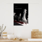 Poster Meurtre sur l'échiquier - Imprimer (Cuisine)