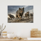 Poster Meute de coyotes (Cuisine)