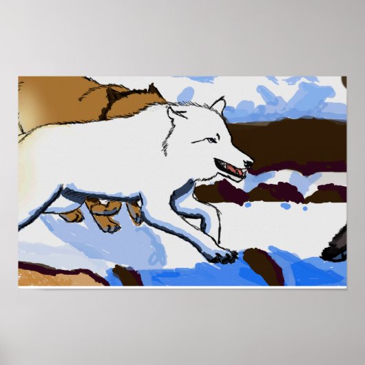 Poster Meute de loups (Devant)