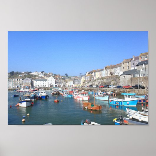 Poster Mevagissey à Cornwall (Devant)
