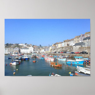 Poster Mevagissey dans les Cornouailles