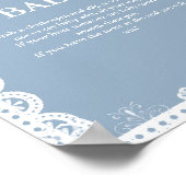 Poster Mexica talavera ne dit pas signe de baby shower bé (Coin)