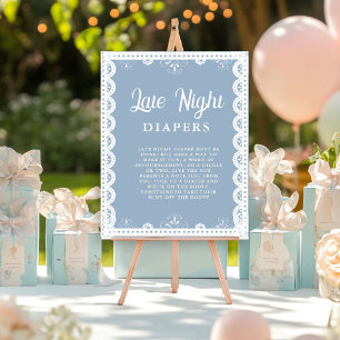 Poster Mexica talavera Night Diaper Baby shower Jeu