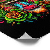 Poster Mexicain Cinco De Mayo Fêtons Baboon Mo (Coin)