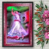 Poster Mexican Dancer 0175 Art Print