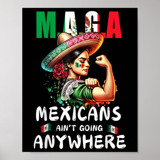 Poster Mexicans Aint Going Anywhere  (Devant)