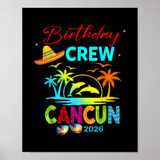 Poster Mexico Cancun Birthday Boy Trip Vacation 2026 Matc