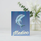 Poster Mexico Dolphin Travel Briefkaart (Staand voorkant)