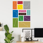 Poster Mexico - Palettes de transport en commun (Bureau à domicile)