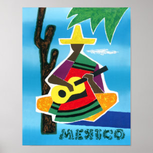 Poster Mexico travel poster.