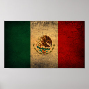Poster Mexico-vlag