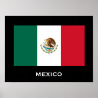 Poster Mexico-vlag