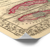 Poster Mexique, Amérique centrale, Antilles (Coin)