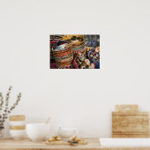 Poster Mexique, Cozumel. Souvenirs à Isla de Cozumel (Cuisine)