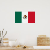 Poster Mexique - Drapeau mexicain (Cuisine)