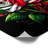 Poster Mexique Drapeau Usa Drapeau Mexicain Drapeau Améri (Coin)