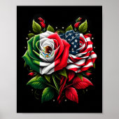 Poster Mexique Drapeau Usa Drapeau Mexicain Drapeau Améri (Devant)