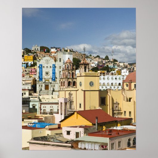 Poster Mexique, État de Guanajuato, Guanajuato. Basilique (Devant)