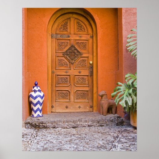 Poster Mexique, Etat de Guanajuato, San Miguel. Casa de l (Devant)