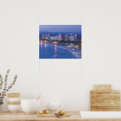 Poster Mexique, Guerrero, Ixtapa. Hôtels Ixtapa le long (Cuisine)