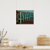 Poster Mexique, Oaxaca, Green Bar Stools (Cuisine)