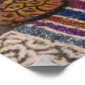 Poster Mexique, Oaxaca. Tapisserie de sable (tapete de ar (Coin)