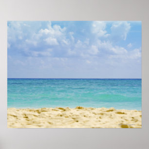 Poster Mexique, Playa Del Carmen, paysage marin 4